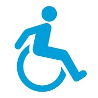 Cote accessible, fauteuil roulant