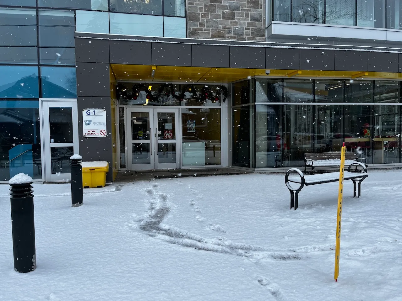 Section - Student café - outside entrance