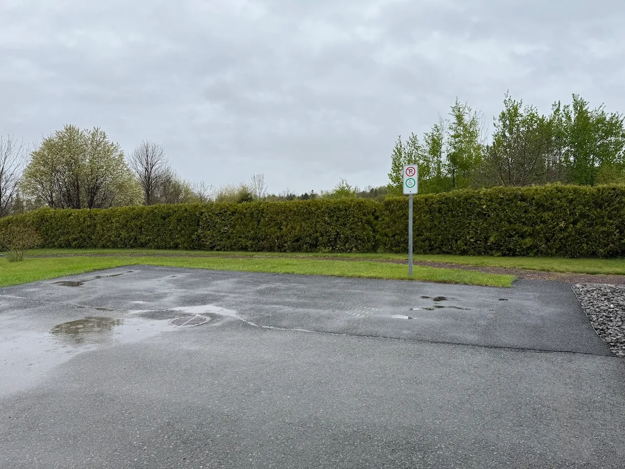 Reserved parking space (at the rear)