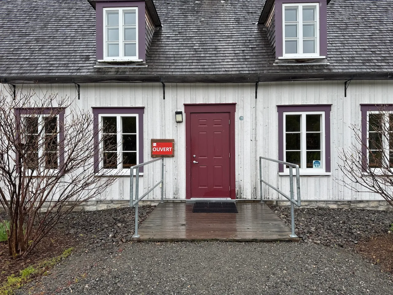 Main entrance (at the front)