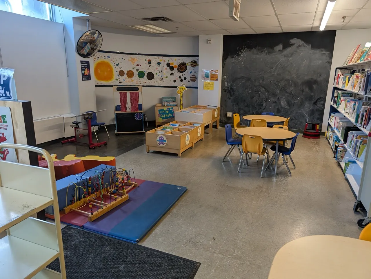 Espace ludique dans la section enfants
