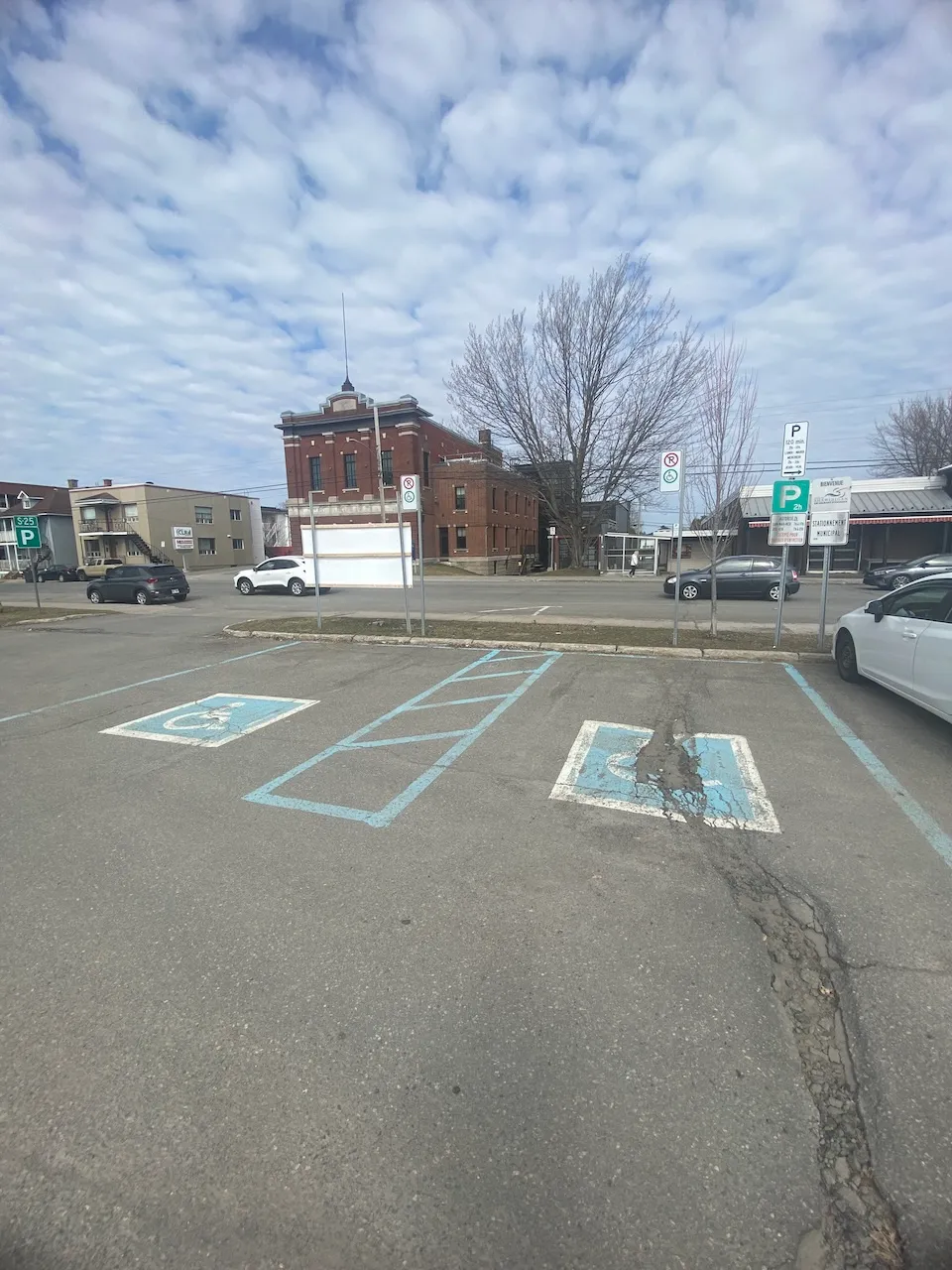 Reserved parking spaces