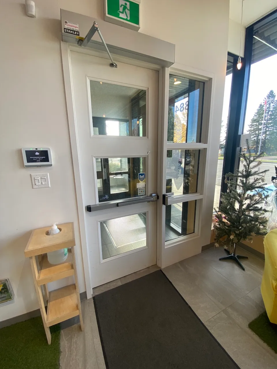 Second entrance (exit view)