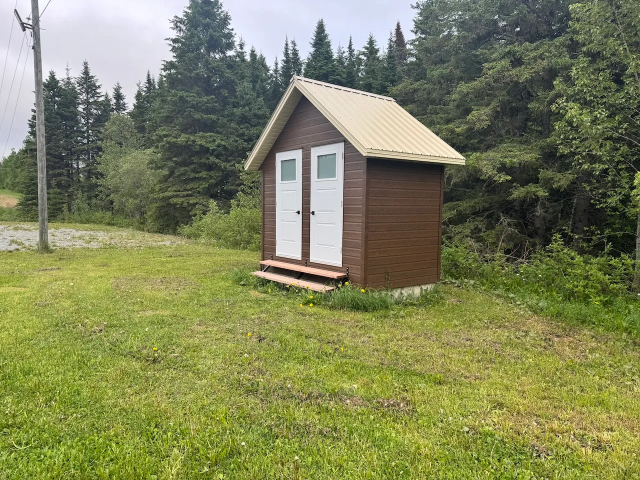 Toilettes sur le site