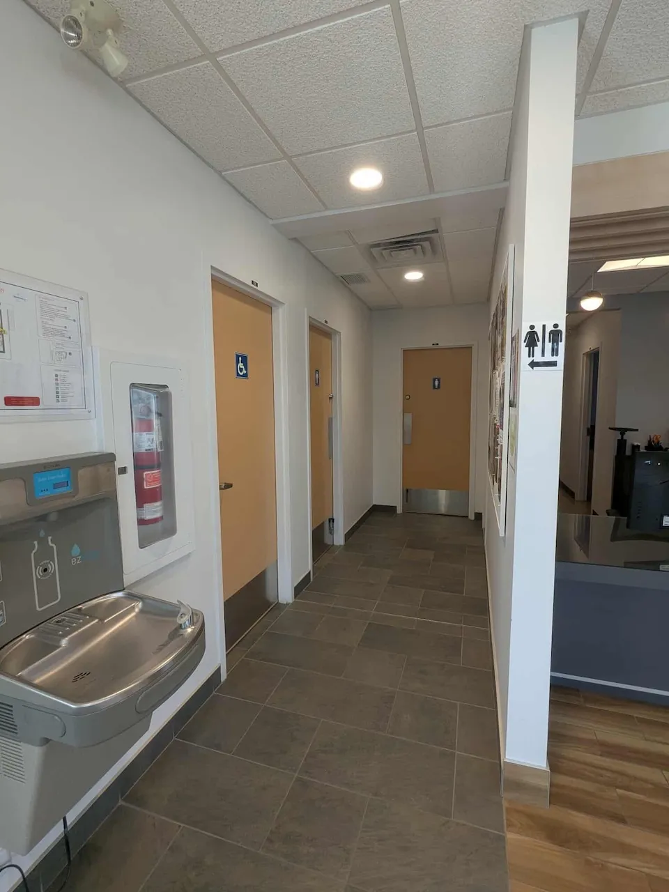 Watering trough and path to the restrooms