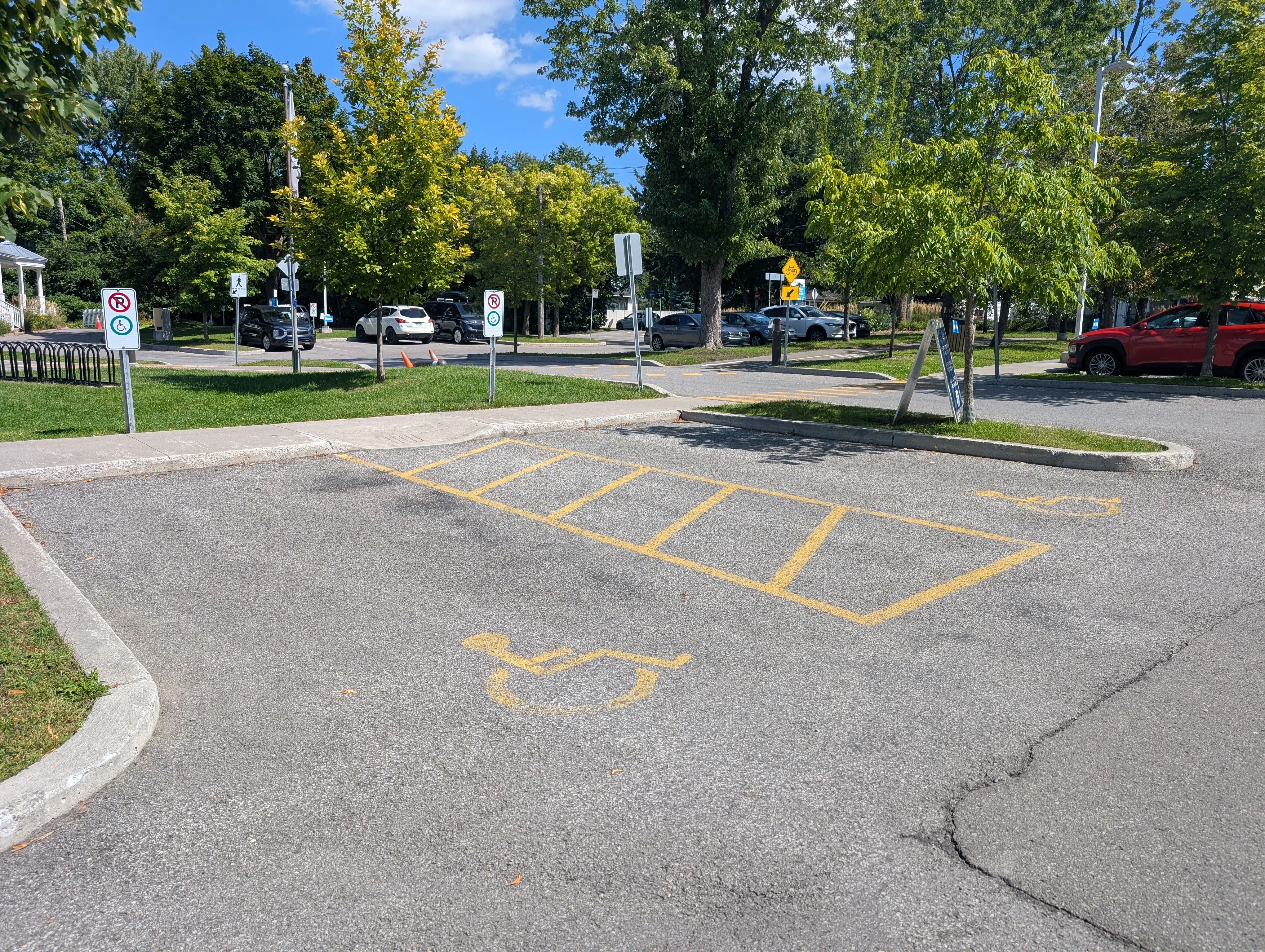 Reserved parking spaces