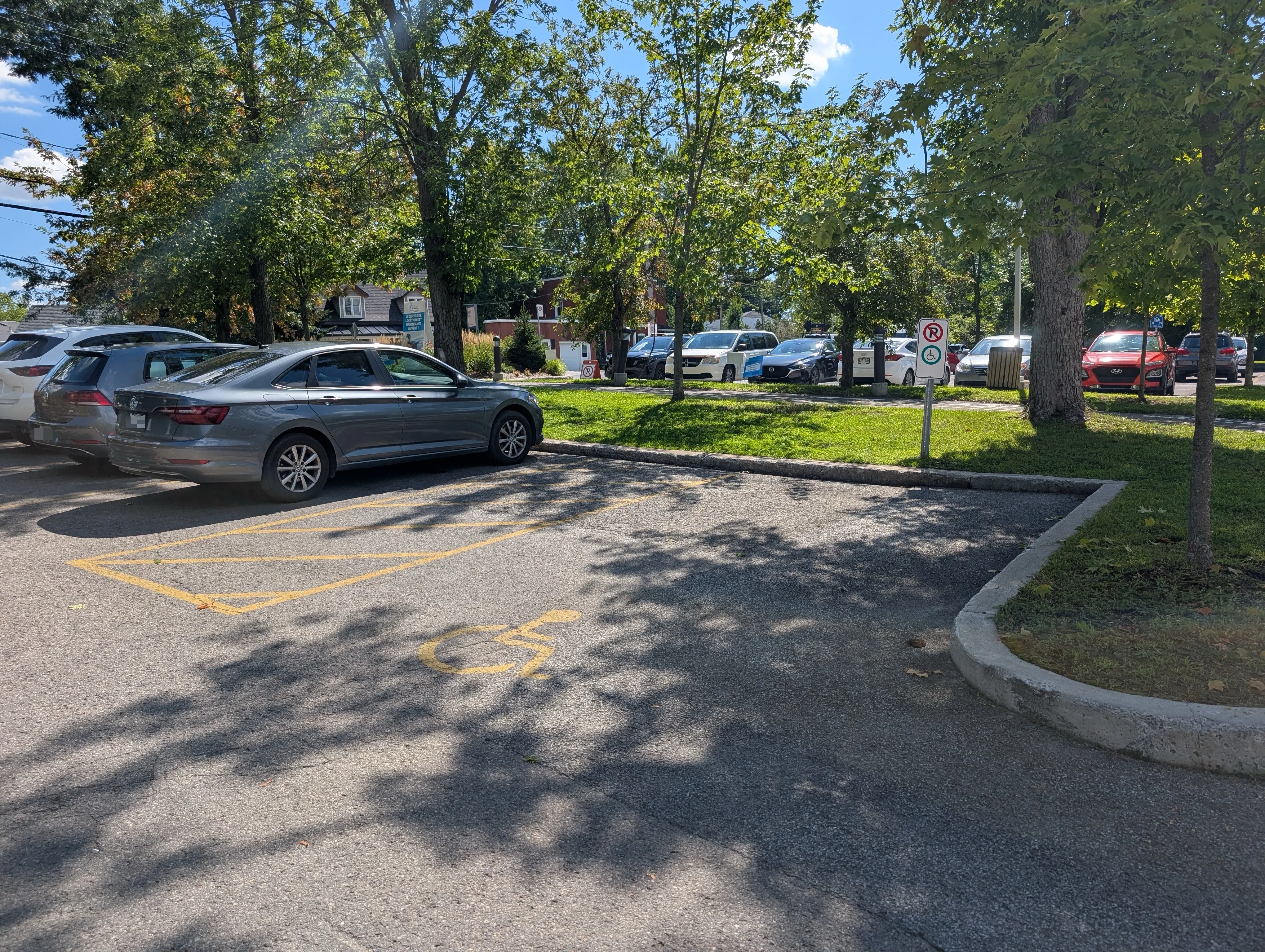 Reserved parking space
