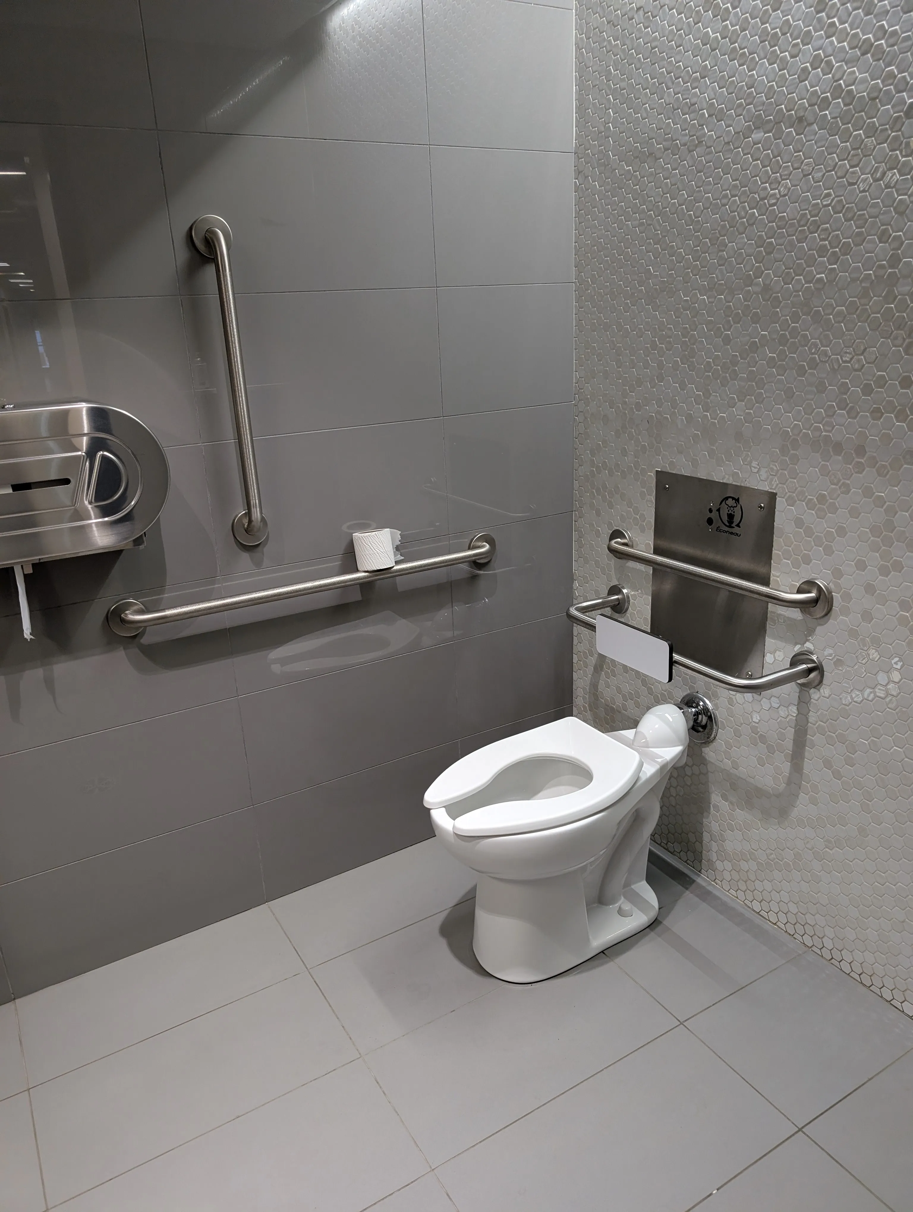 Universal restroom on the lower floor