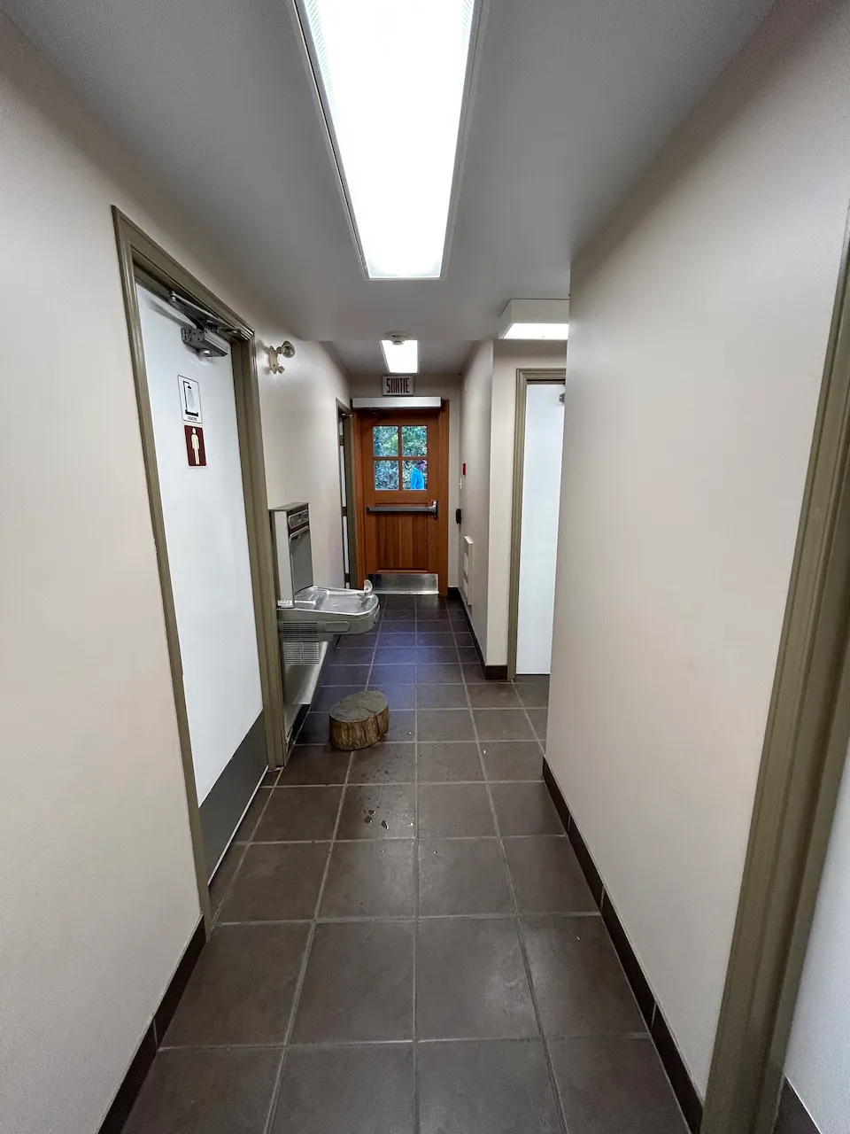 Reception Building - Restroom and access to trails, the pool, and water play areas