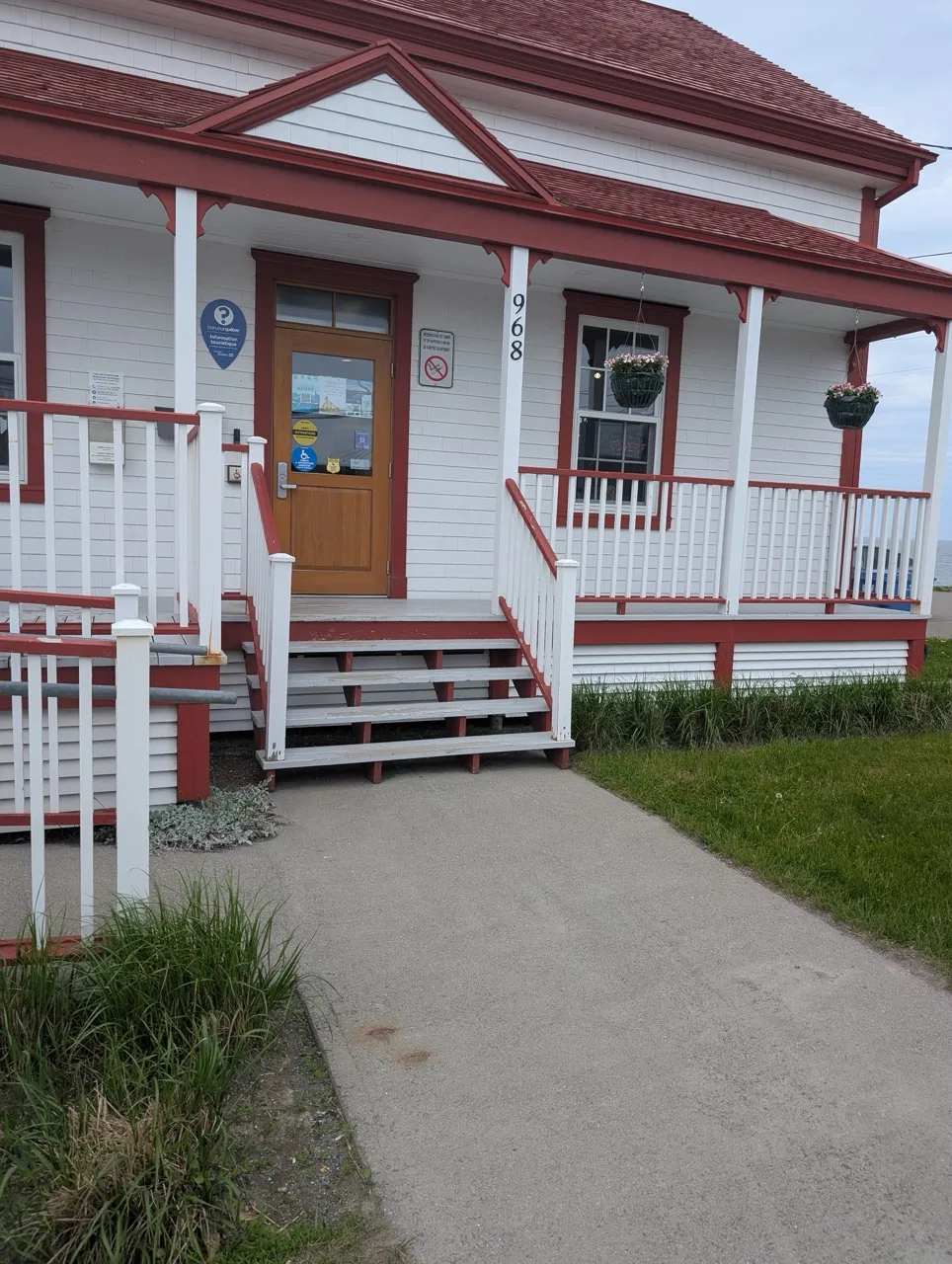 Access via the stairs