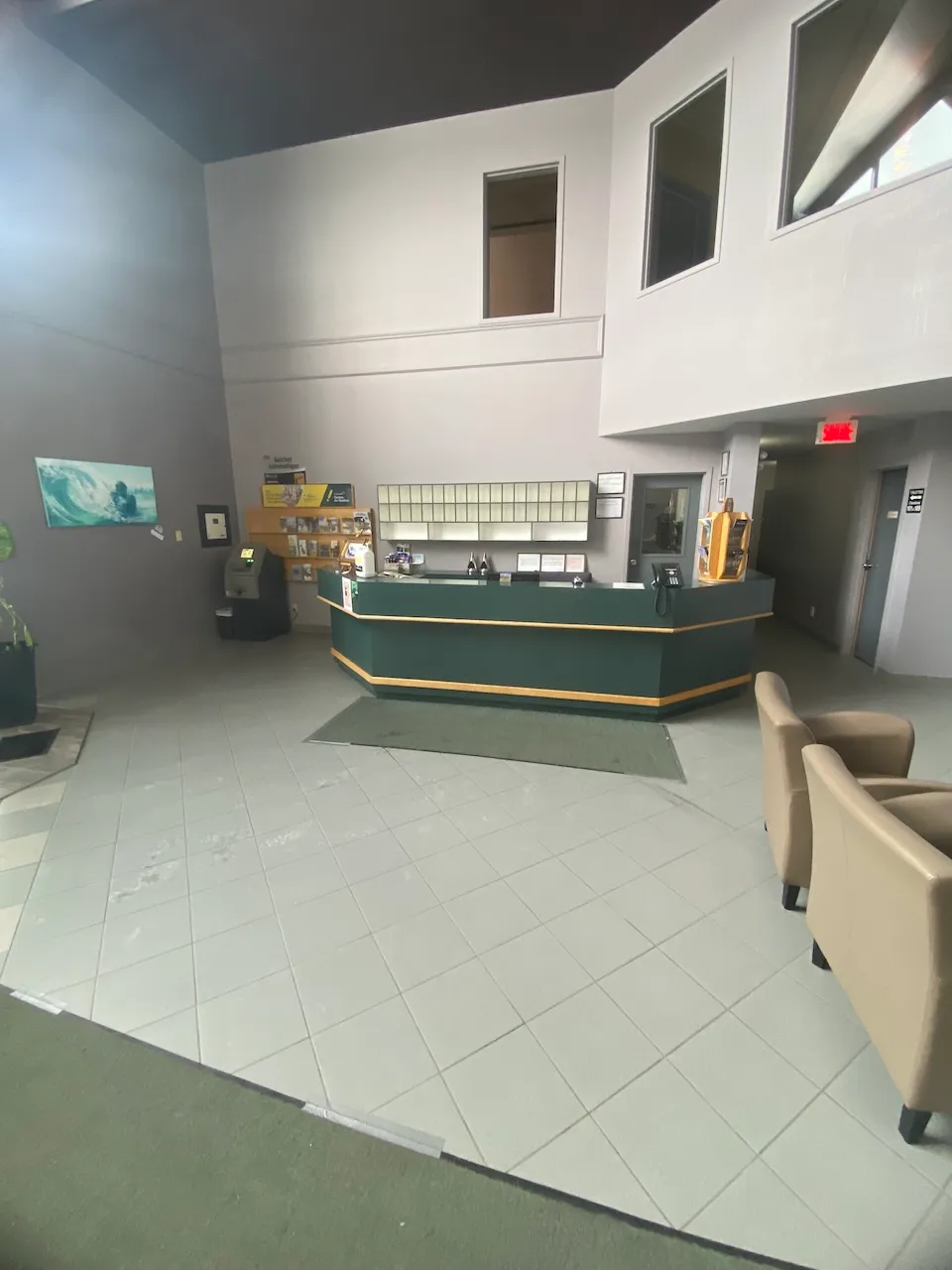 Comptoir de réception