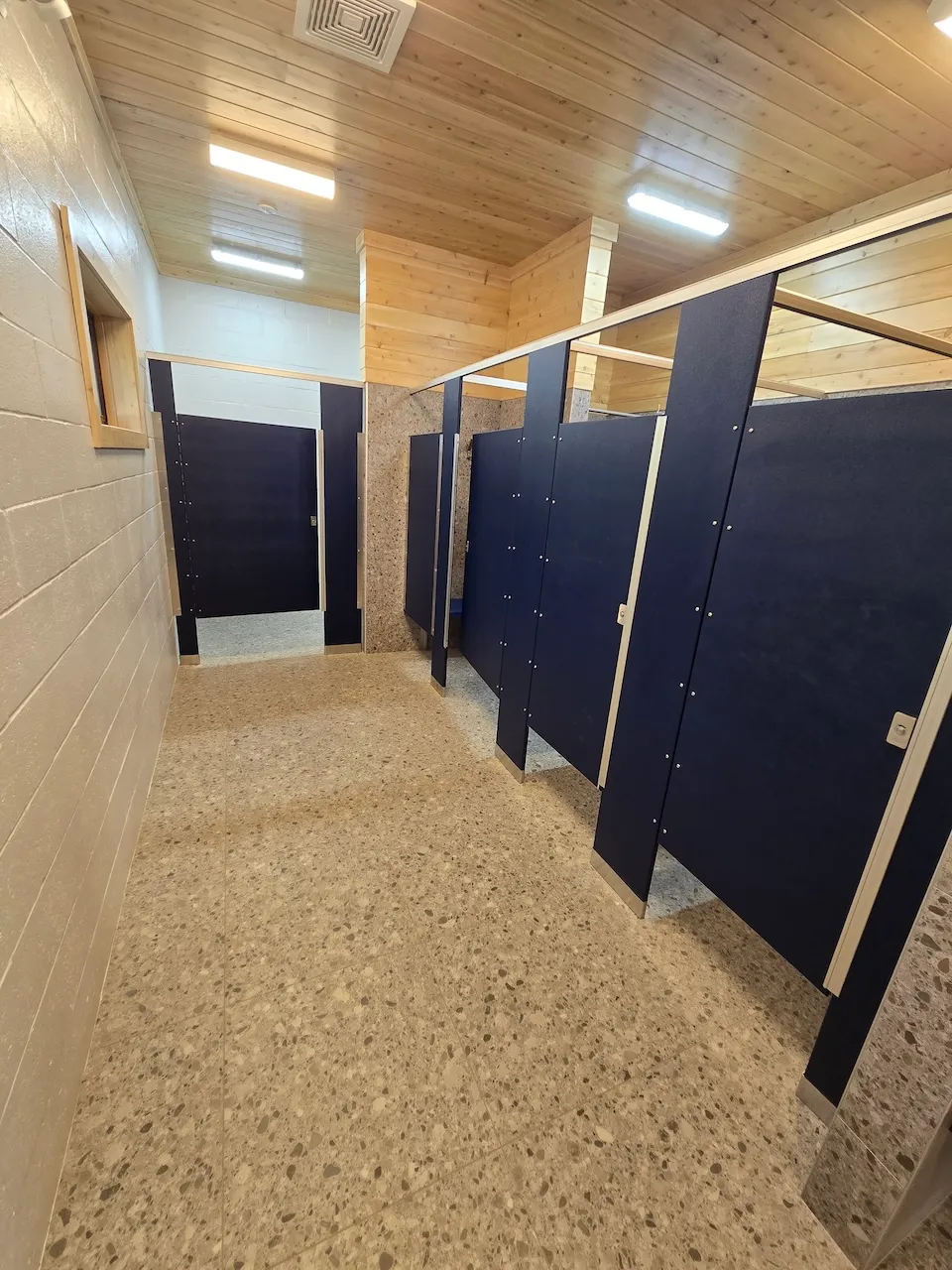 Walk through the shower room