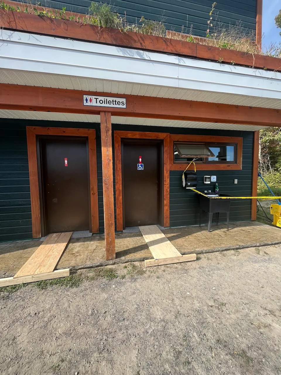Reception building - restroom (access from outside)