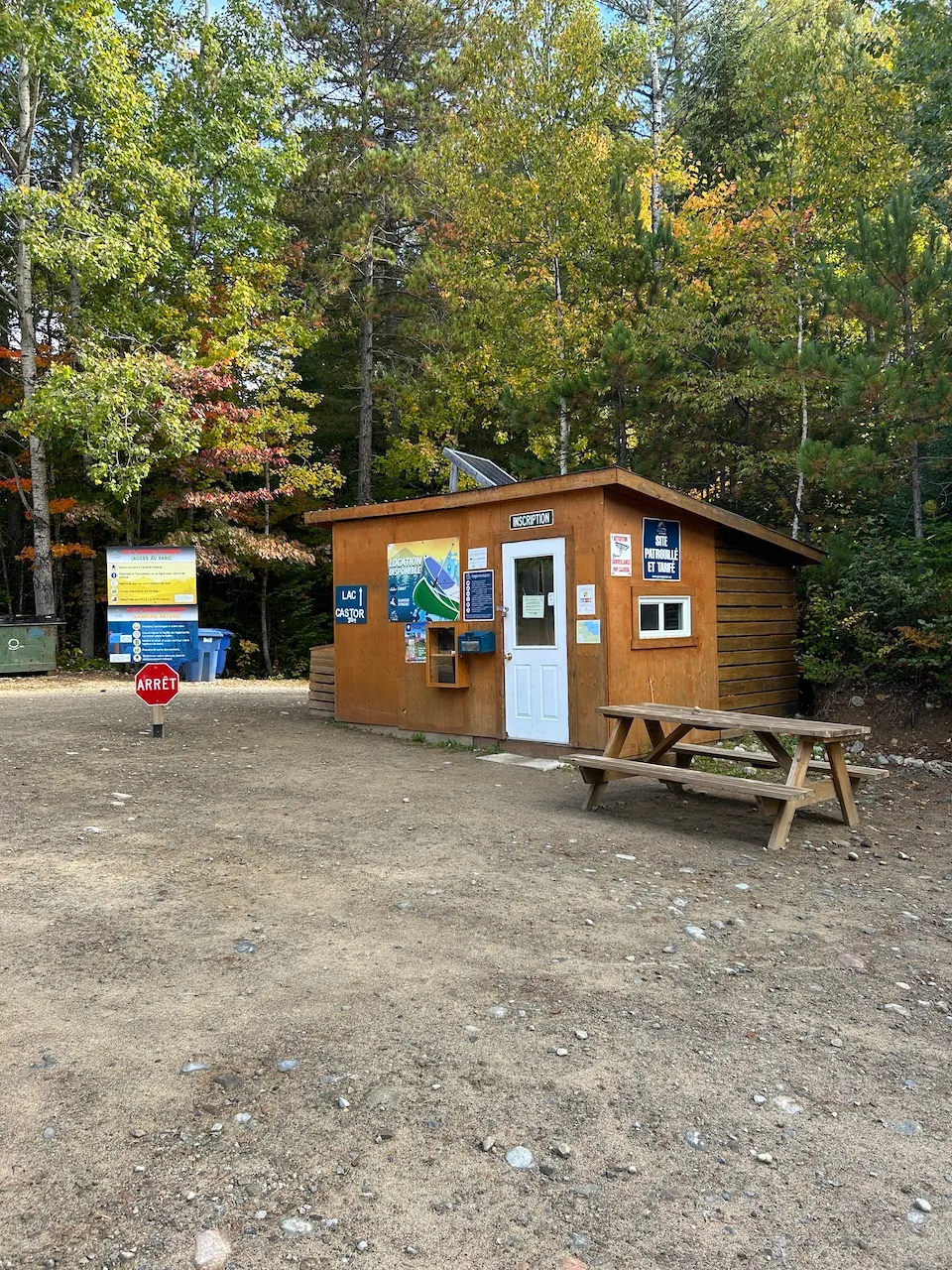 Entrée du site - Secteur des Contreforts