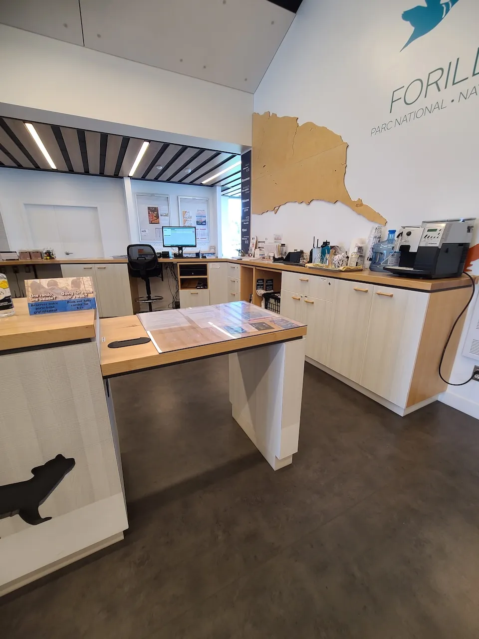 Comptoir d'accueil