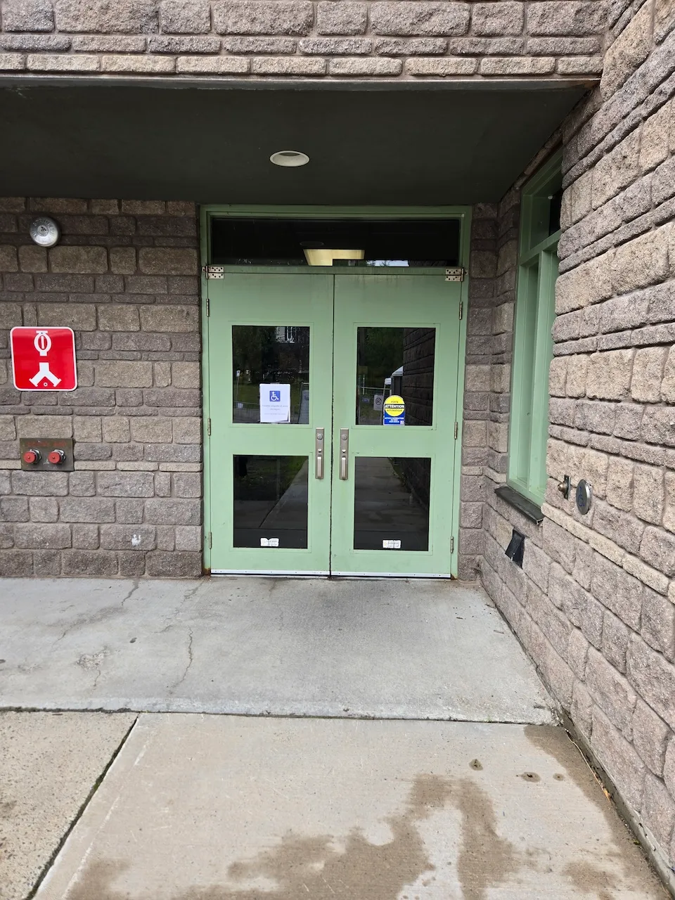 School's main entrance