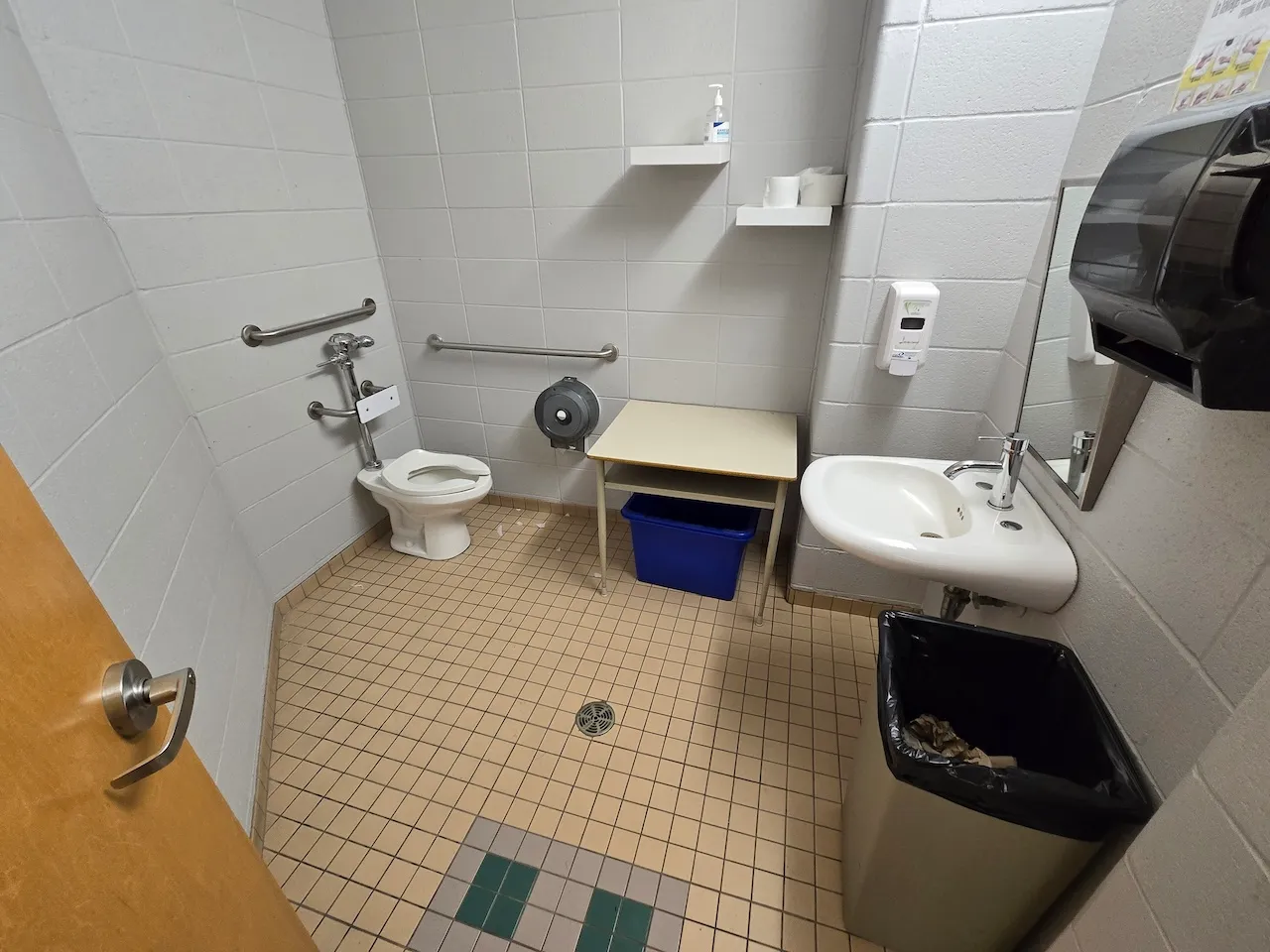 Inside the bathroom