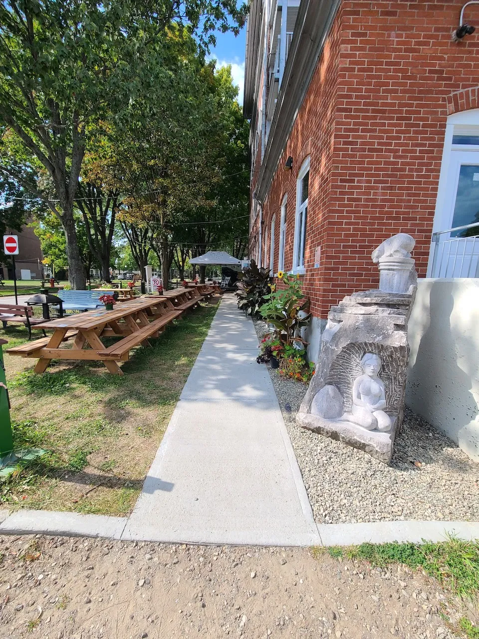 Entrance to the bistro