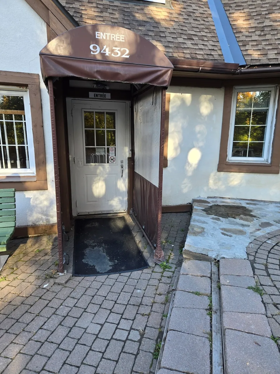 Exterior entrance to the Pitfield House
