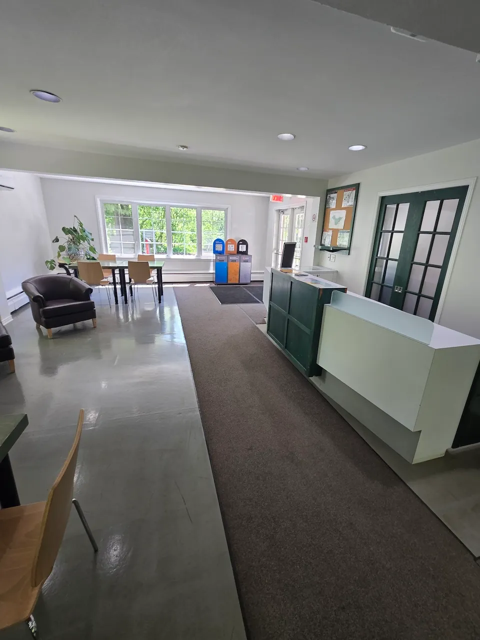 Reception area in the Pitfield House
