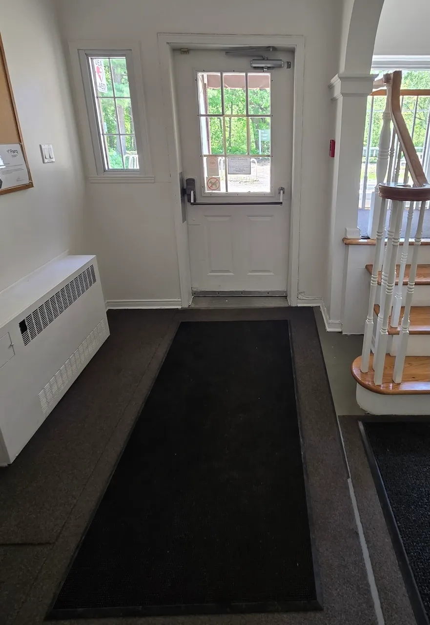 Interior of the main entrance to the Pitfield House