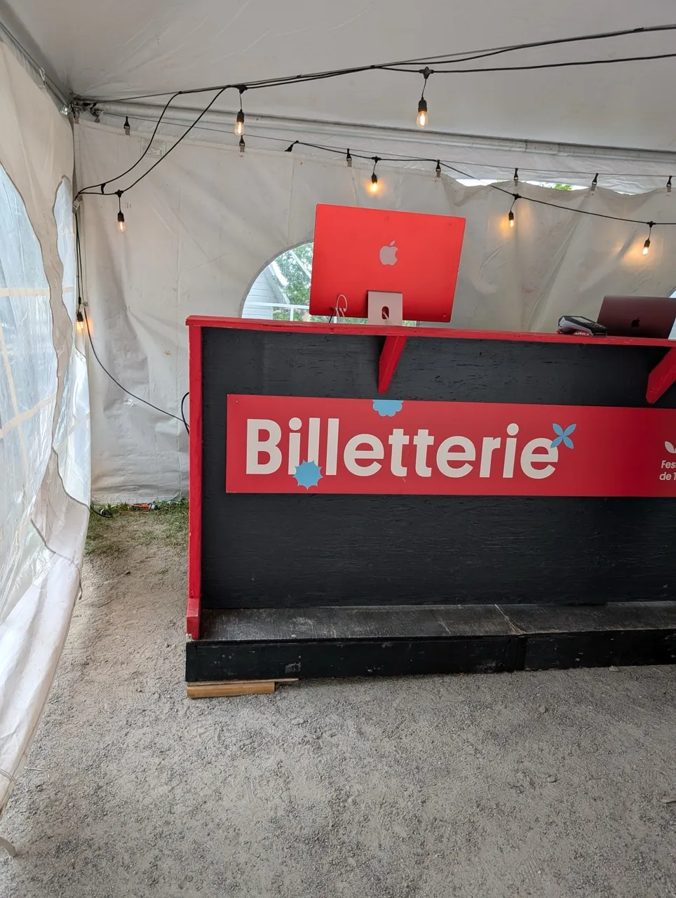 Comptoir de la billetterie