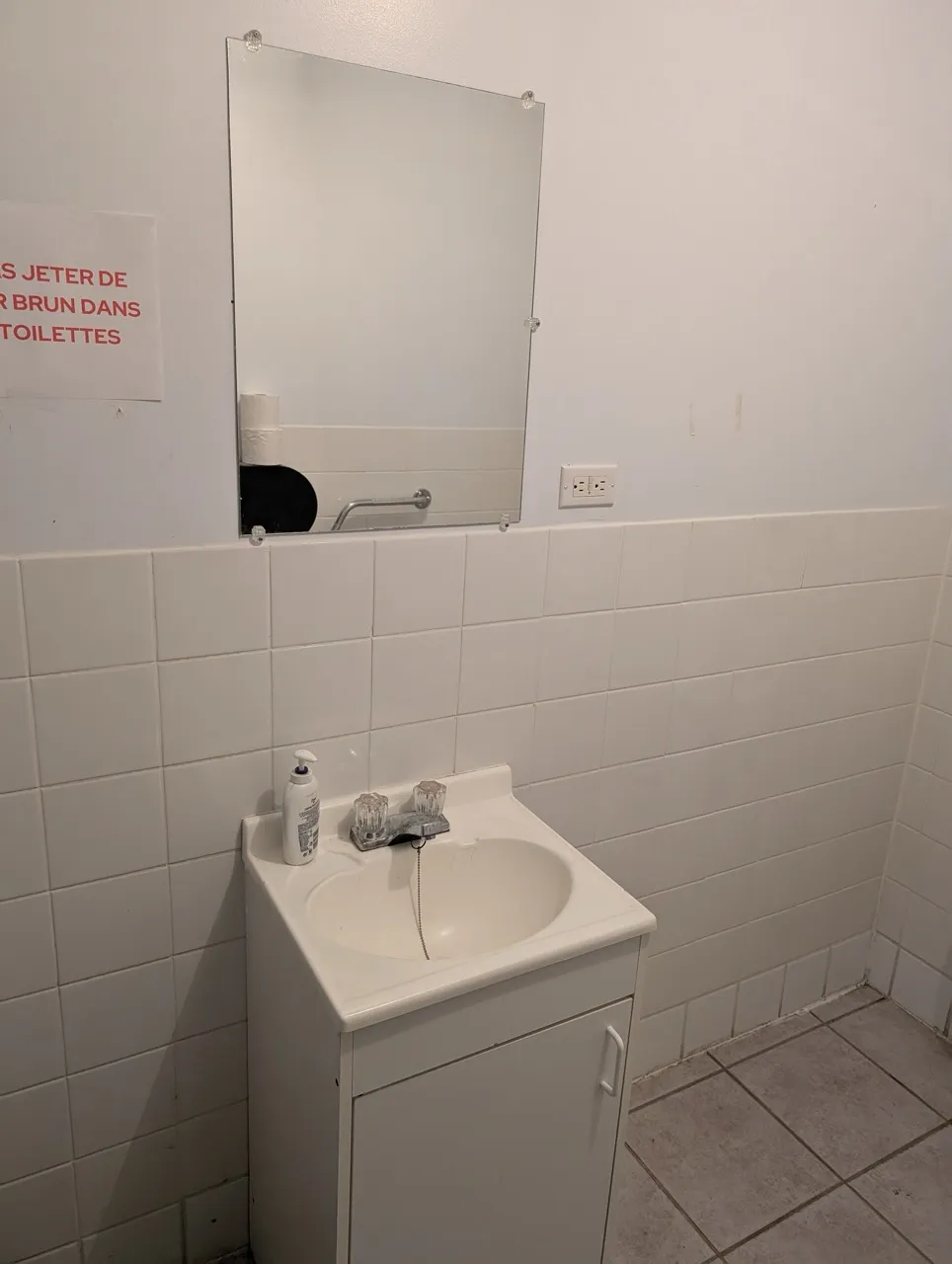 Lavabo de la salle de toilette
