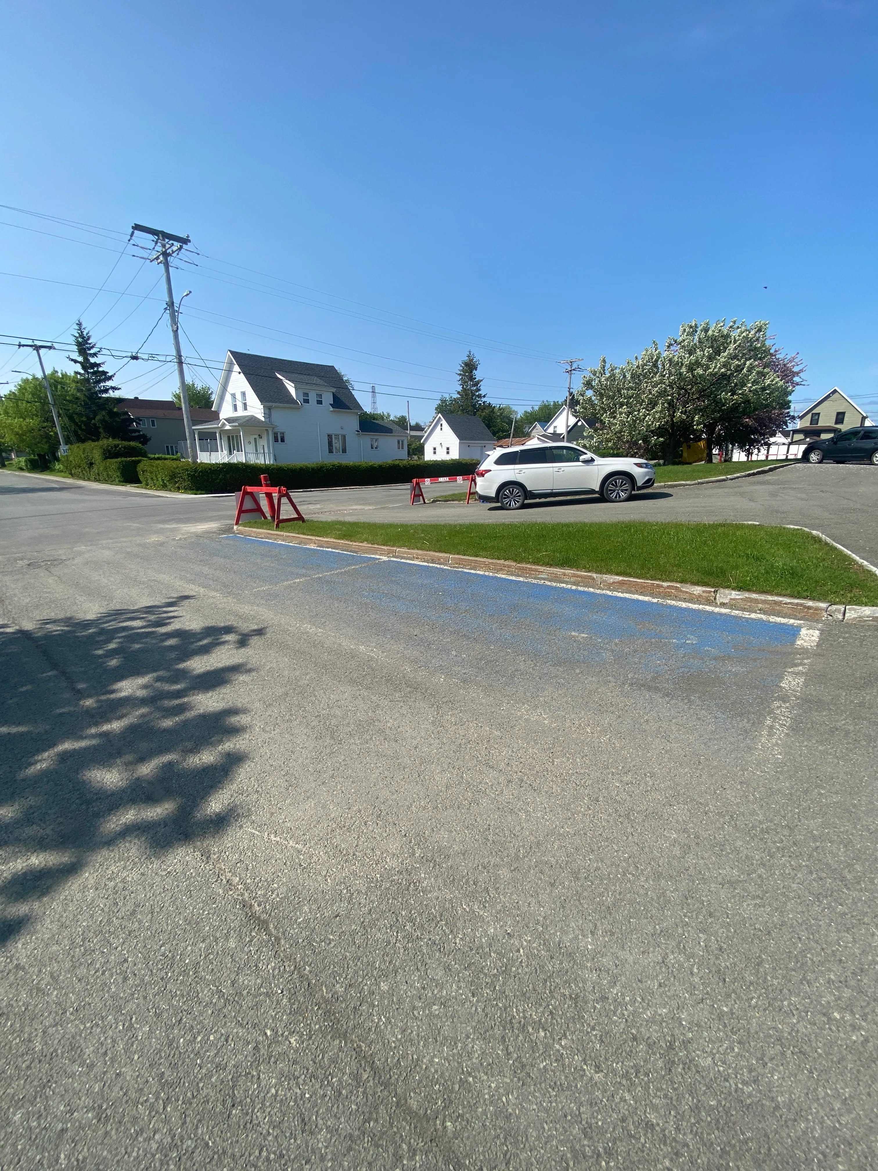 Emplacement de stationnement réservé