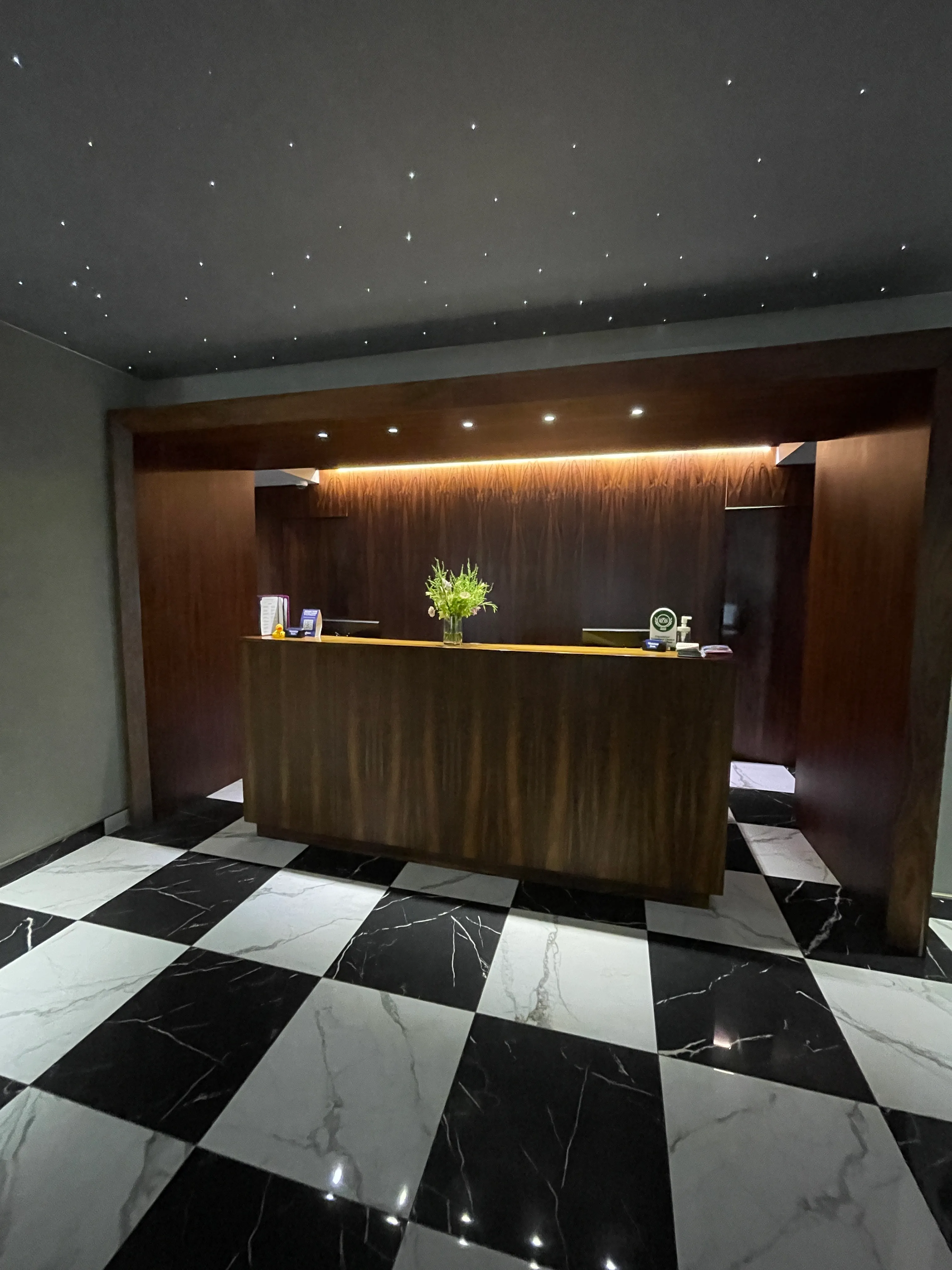 Comptoir de la réception