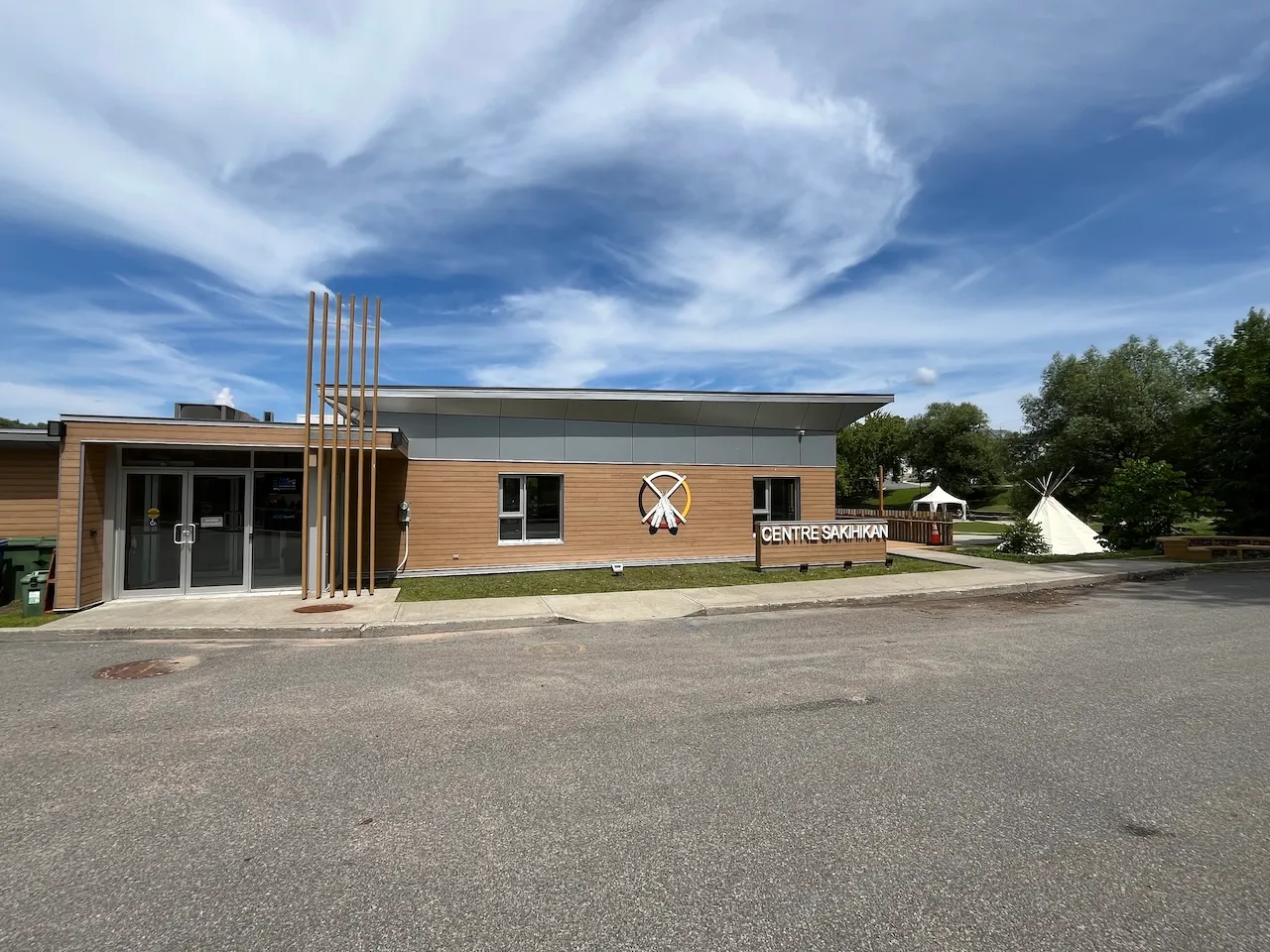 Parking at the front of the building