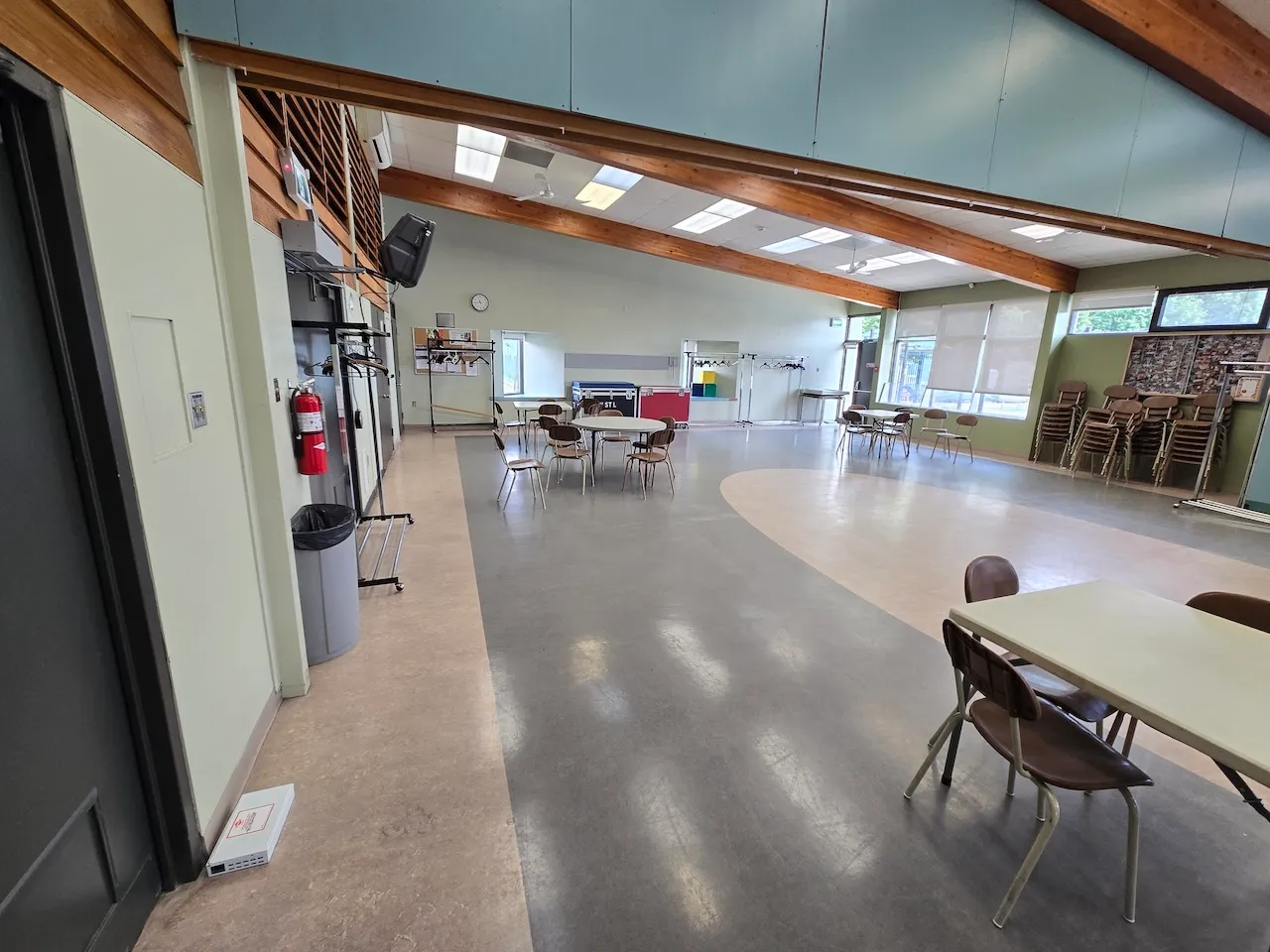 Intérieur du bloc sanitaire