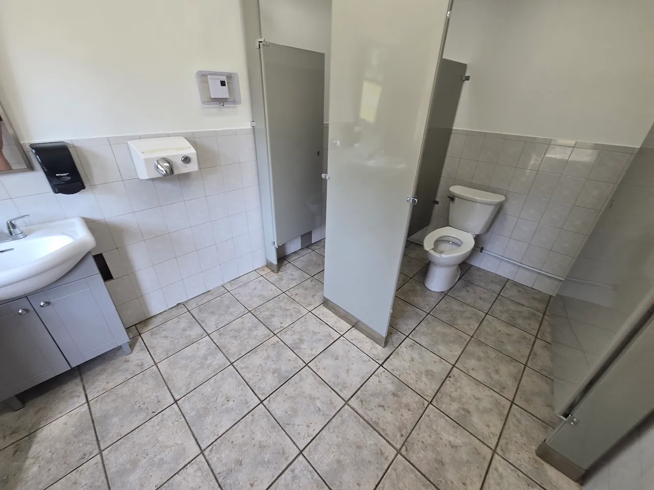 Bathroom in the sanitary block