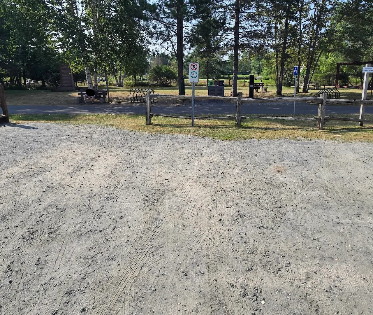 Reserved parking spaces near the entrance