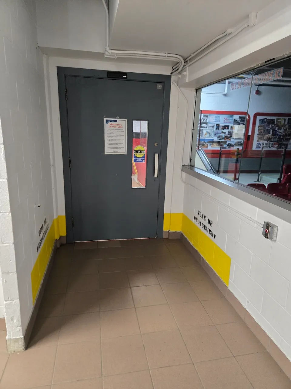 Intérieur de l'aréna Martin Brodeur