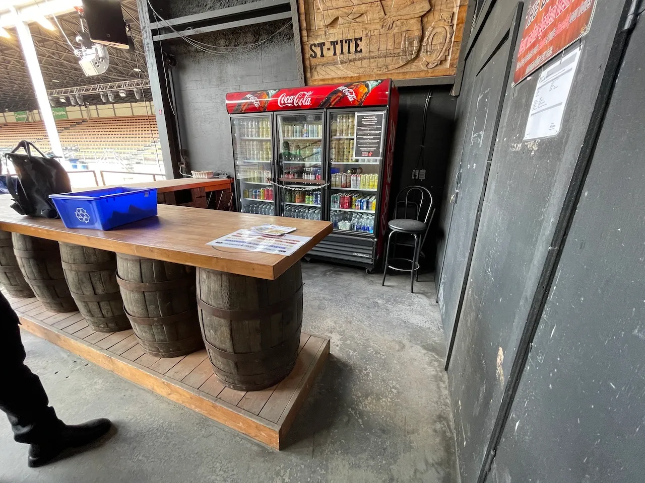 Bar de la zone réservée des Grandes Estrades