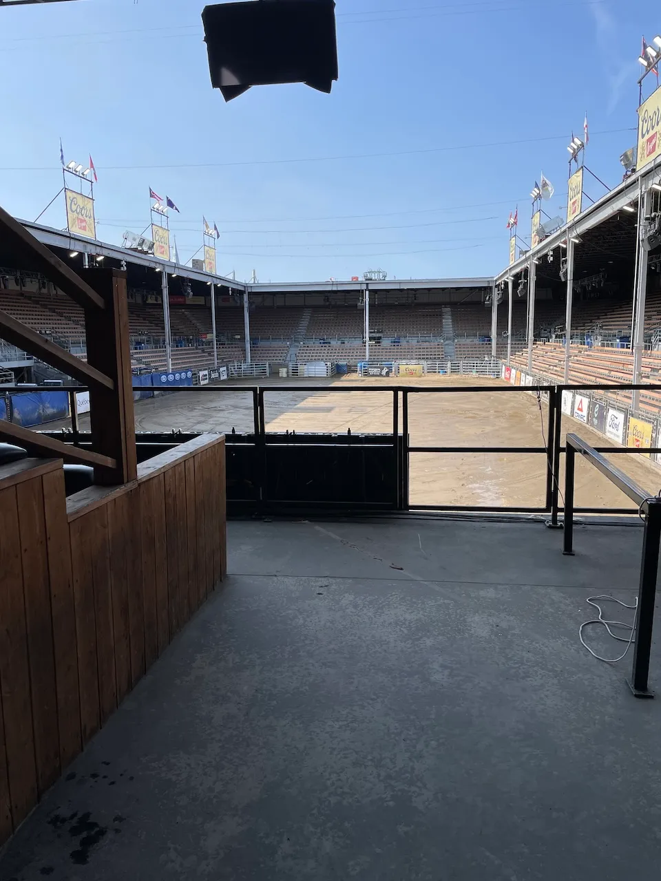 Vue de la zone réservée des Grandes Estrades