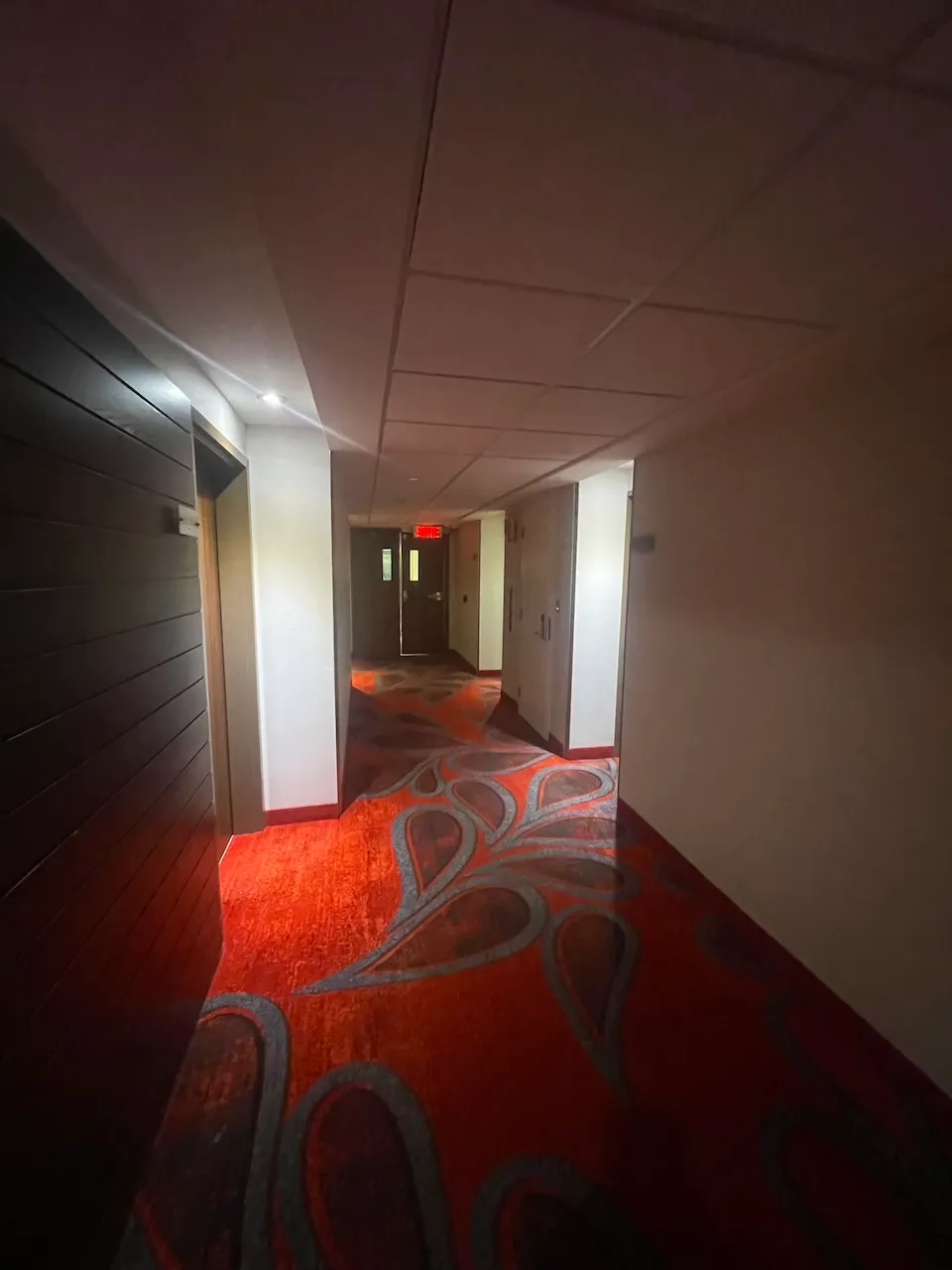 Corridor menant à l'unité d'hébergement