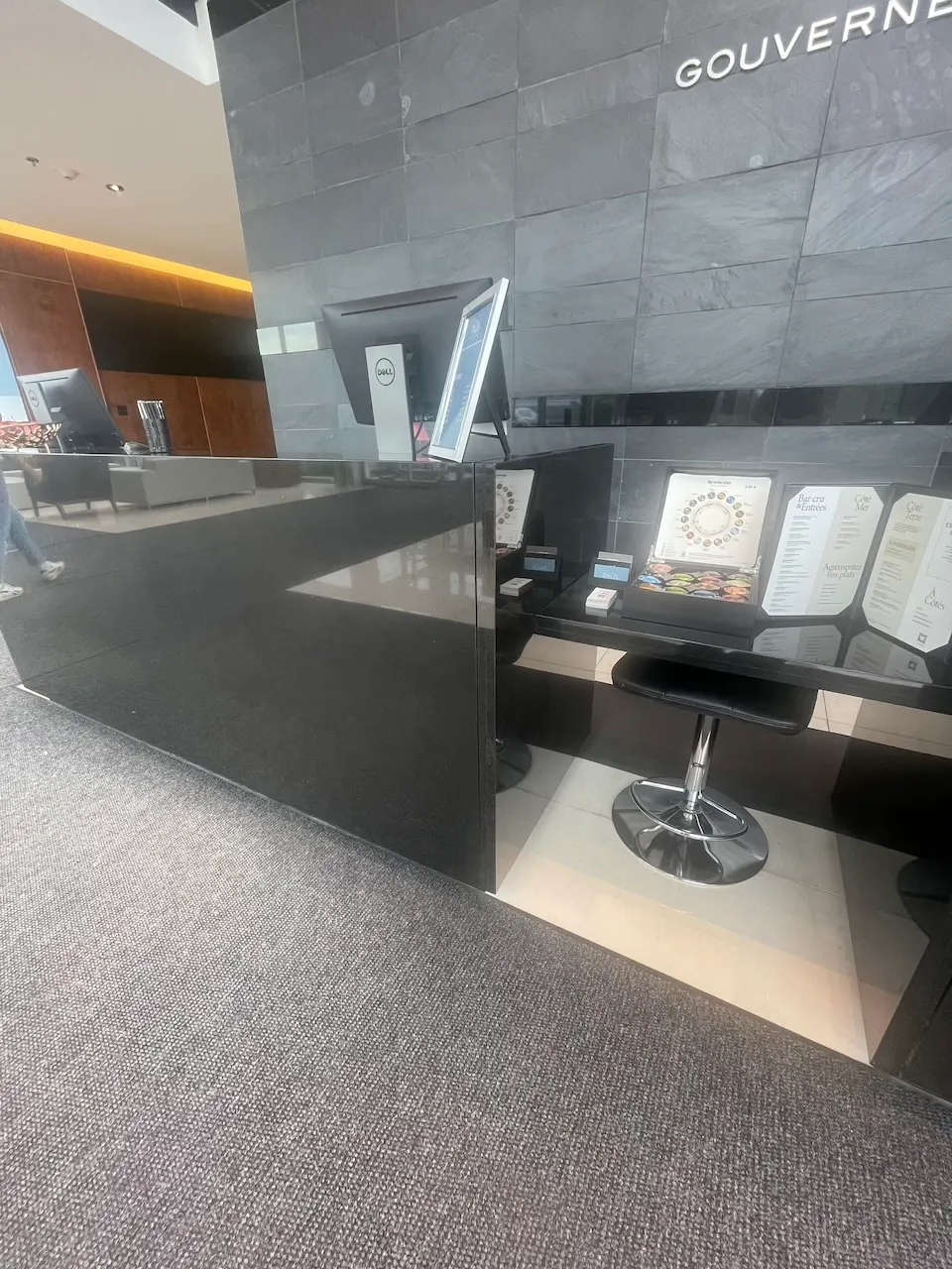 Comptoir de réception