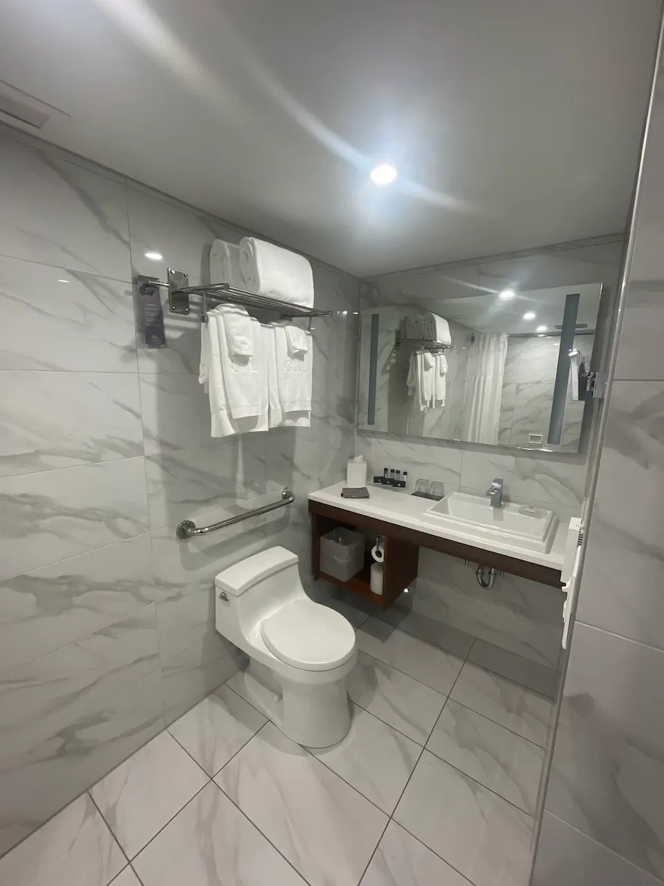 Salle de bain de l'unité d'hébergement