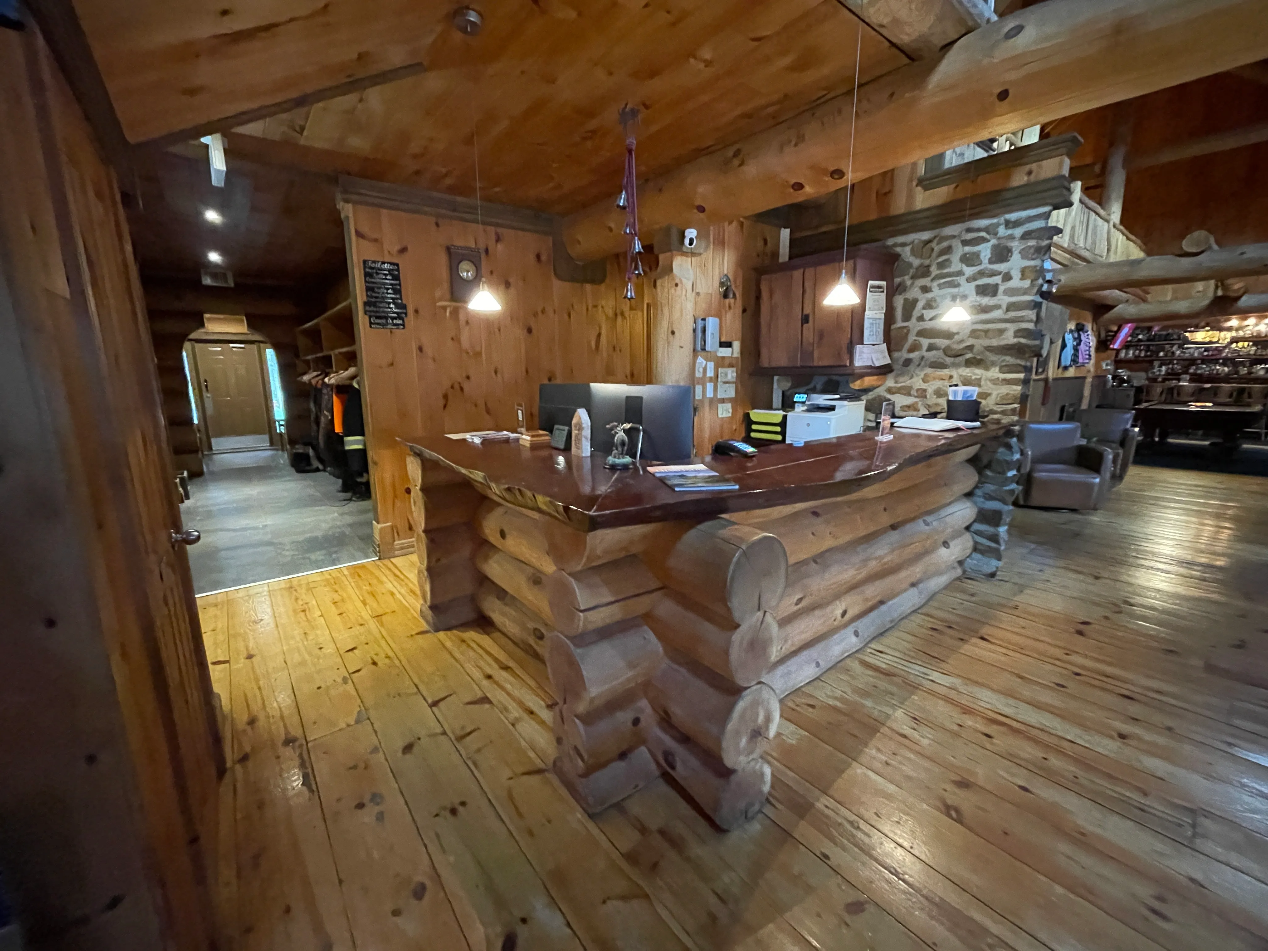 Lobby and reception desk