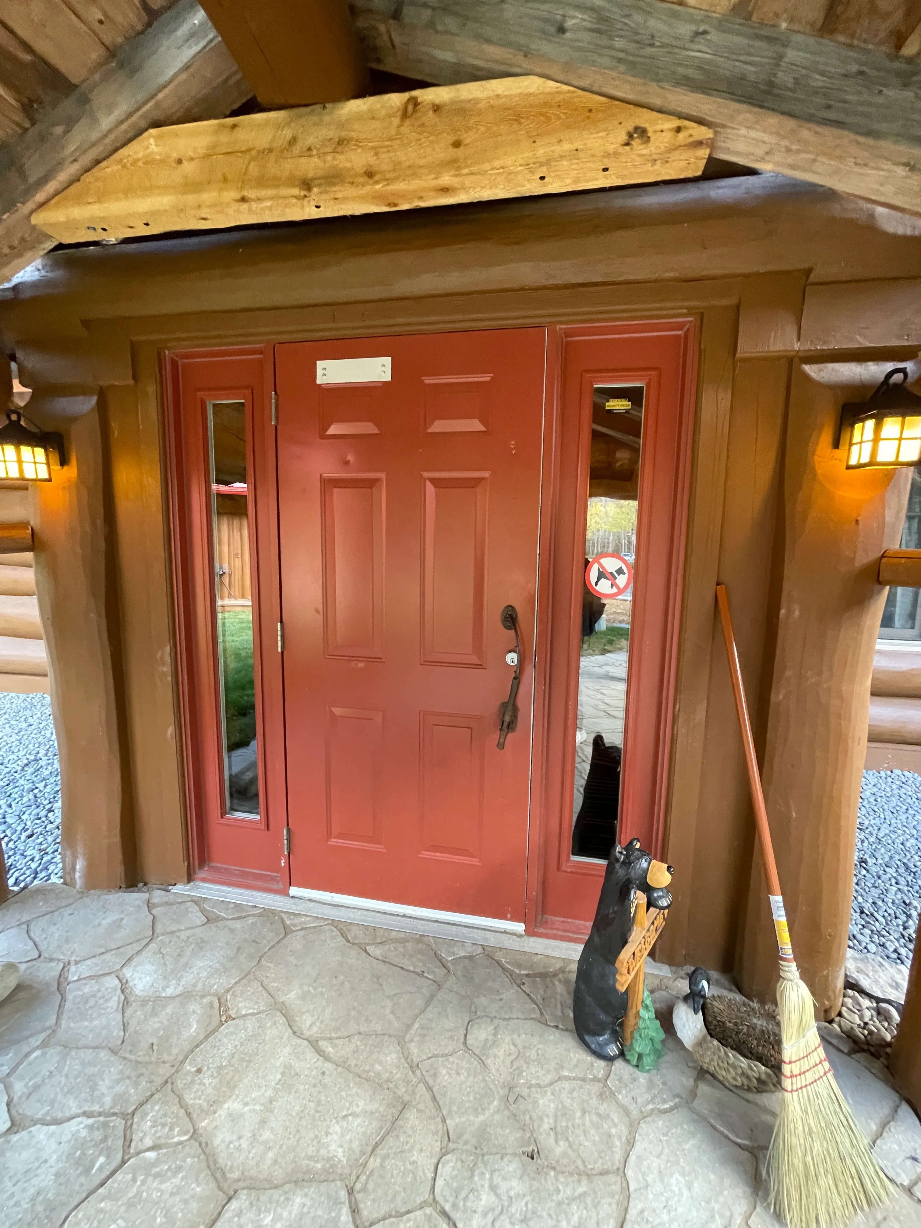 Front door of the inn