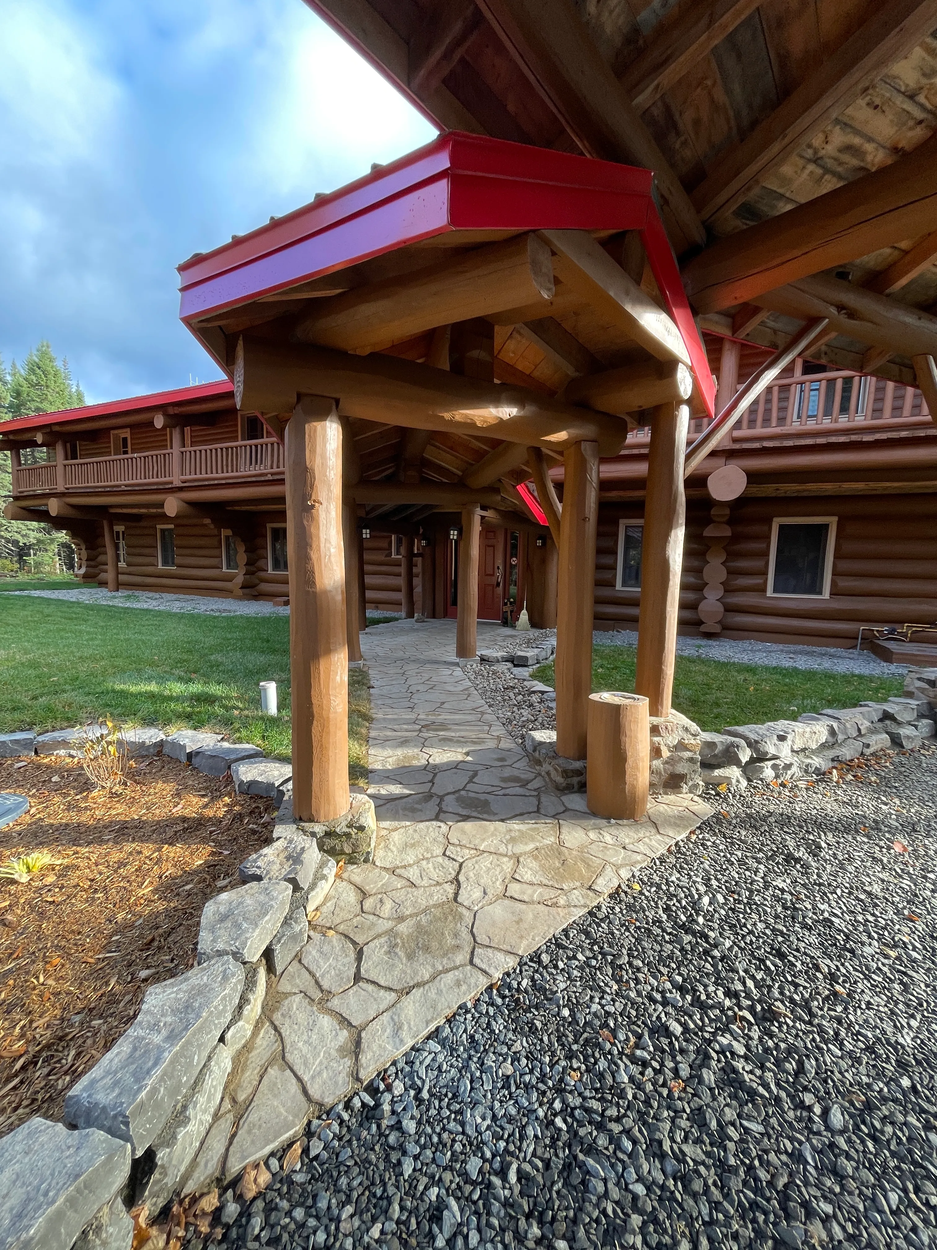 Path leading to the front door of the inn