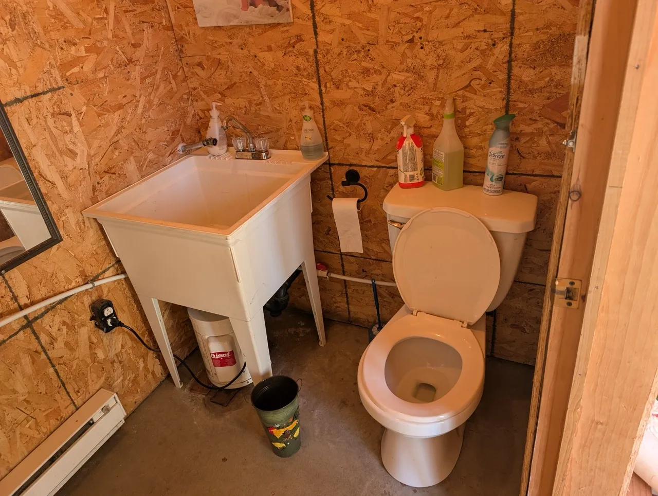 Restroom in the reception building