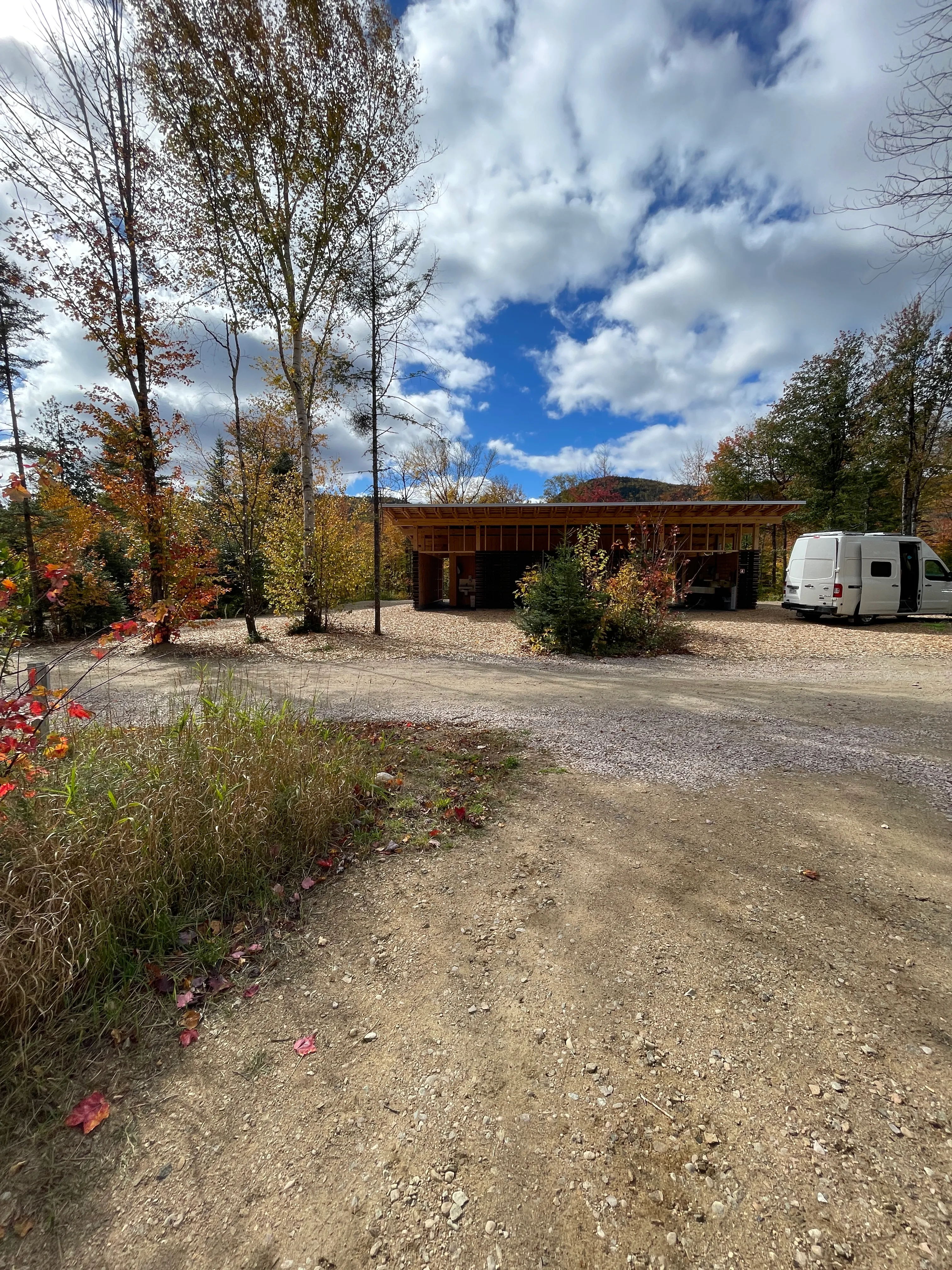 Pathway between the campground and the restroom facilities
