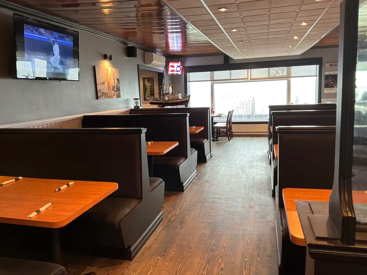 Inside the restaurant