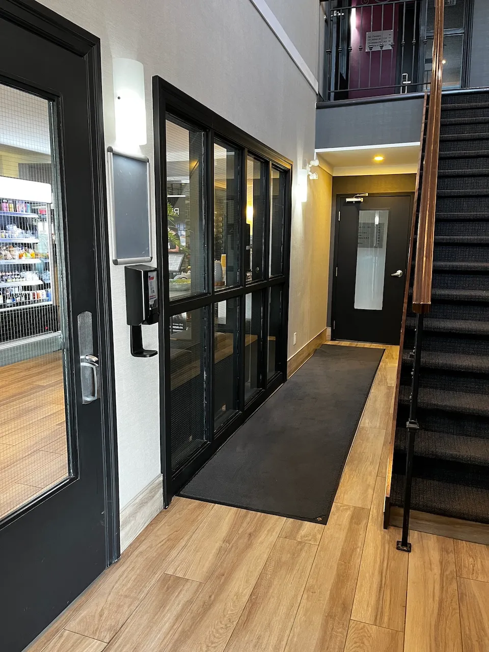Entrance A - interior door