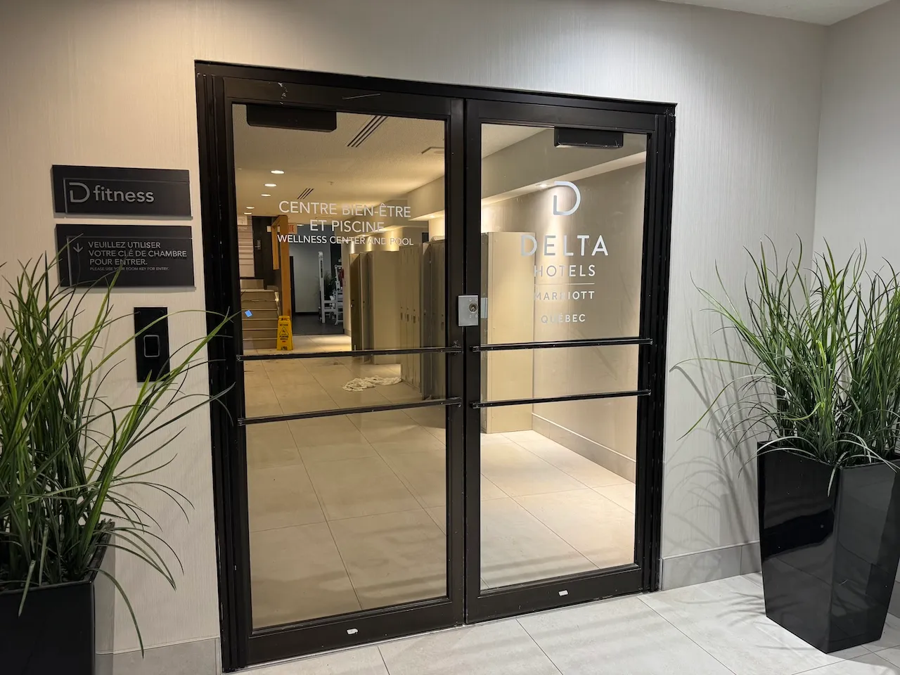 Accès à la piscine et à la salle d'entraînement