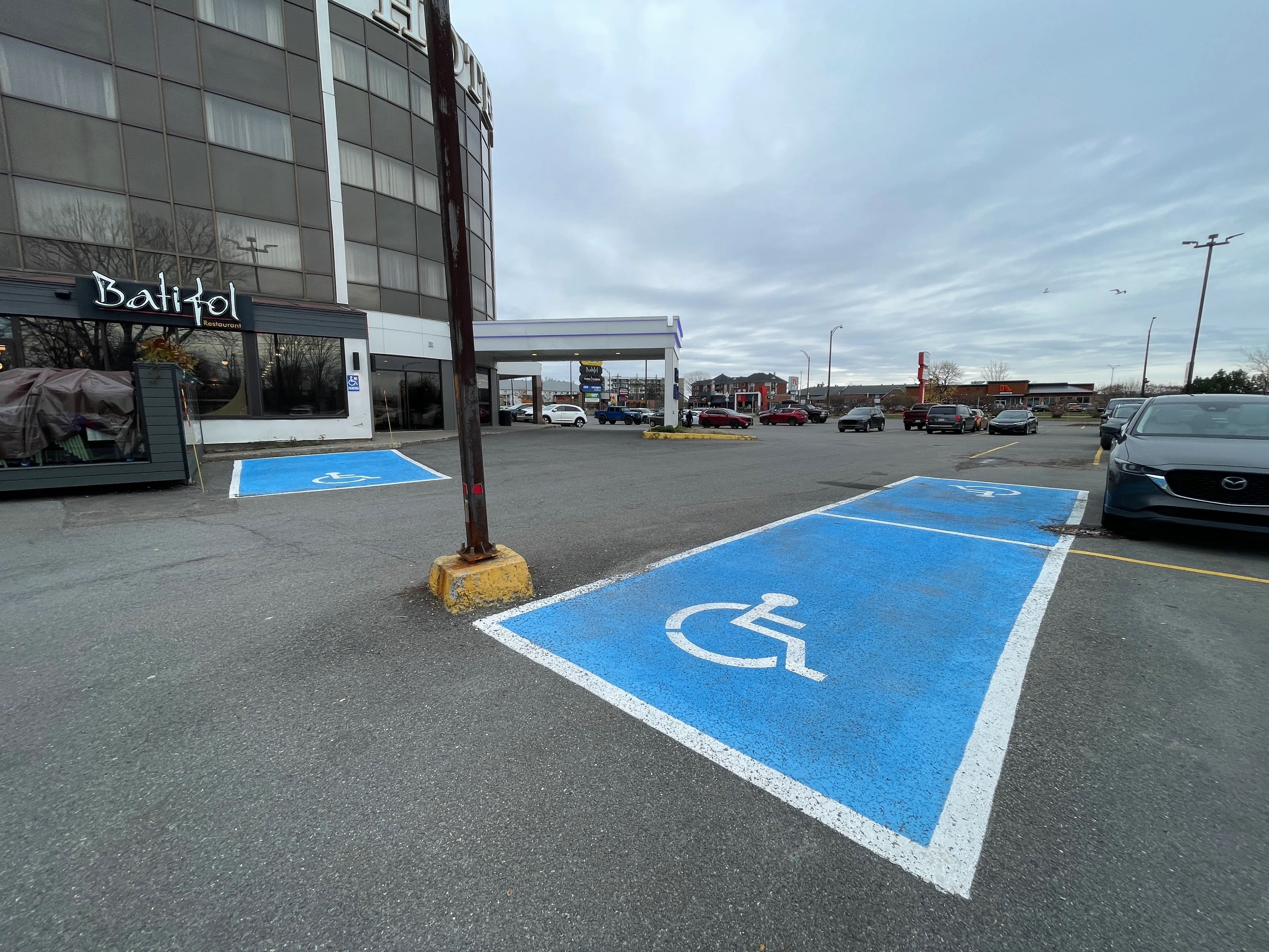 Reserved parking spaces