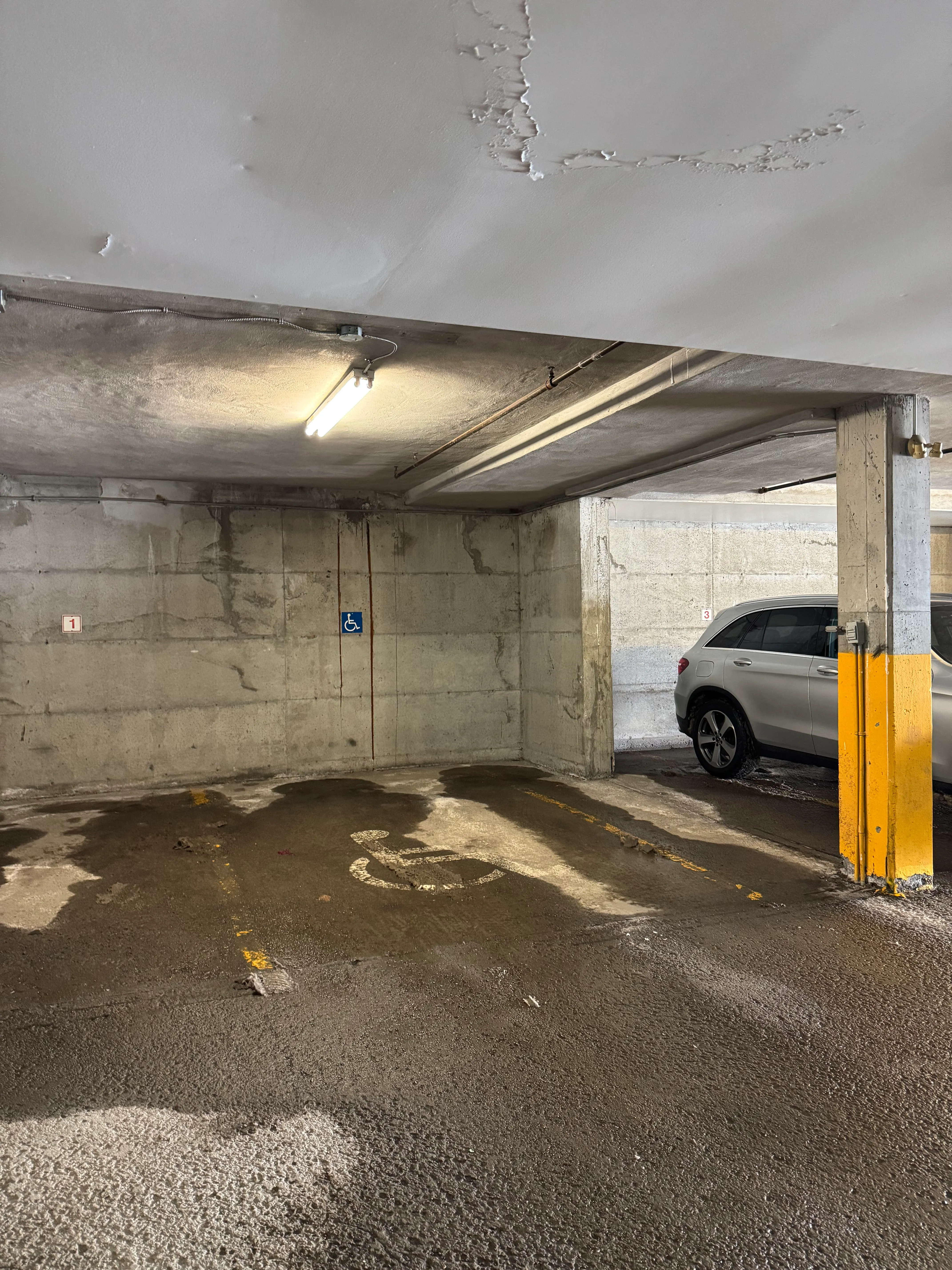 Reserved underground parking space