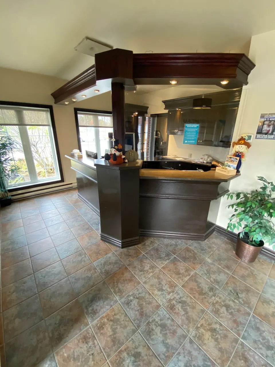 Comptoir de réception